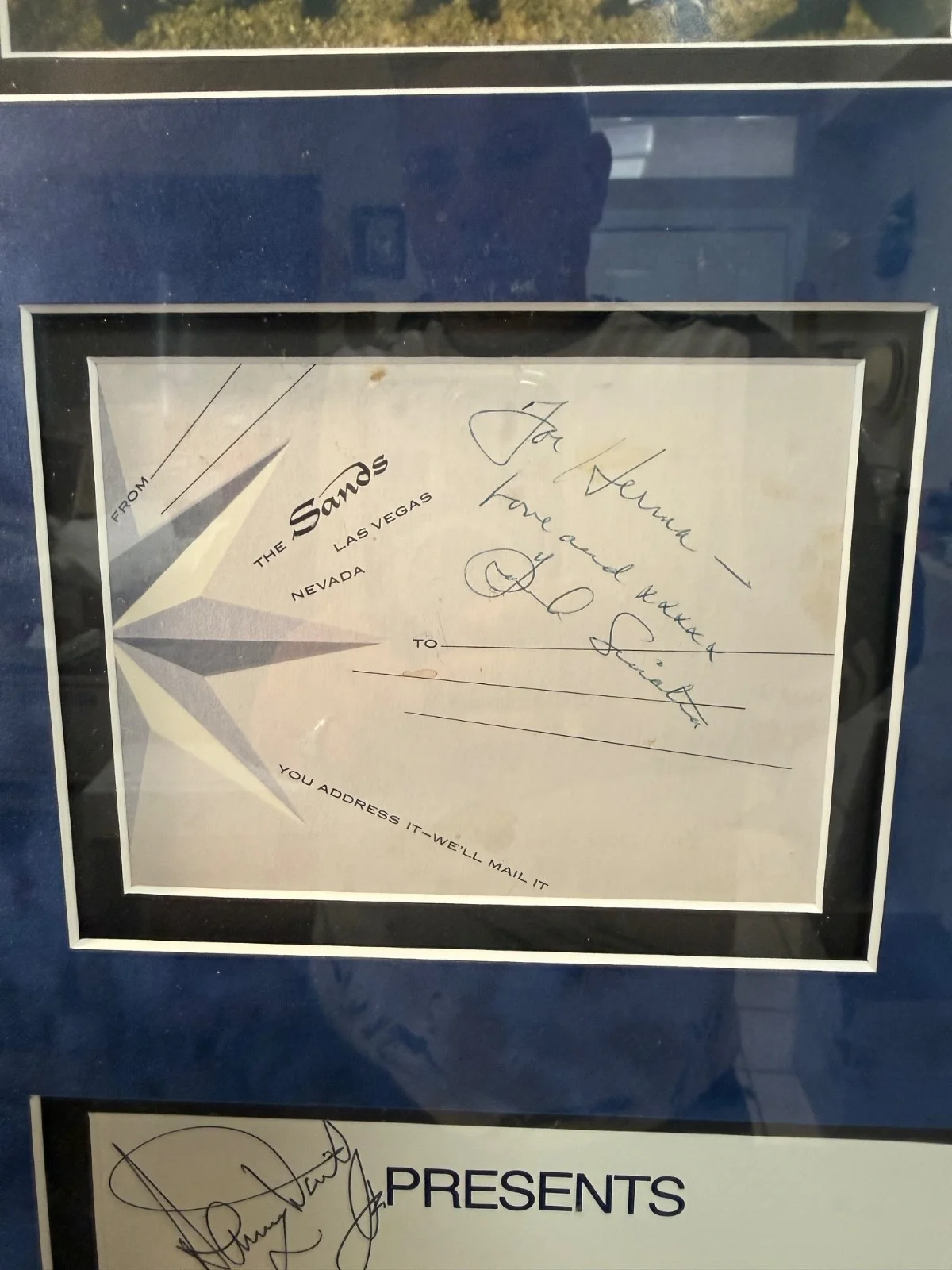 Frank Sinatra Rat Pack Autographs Dean Martin Sammy Davis Jr Lawford Vegas, image 3