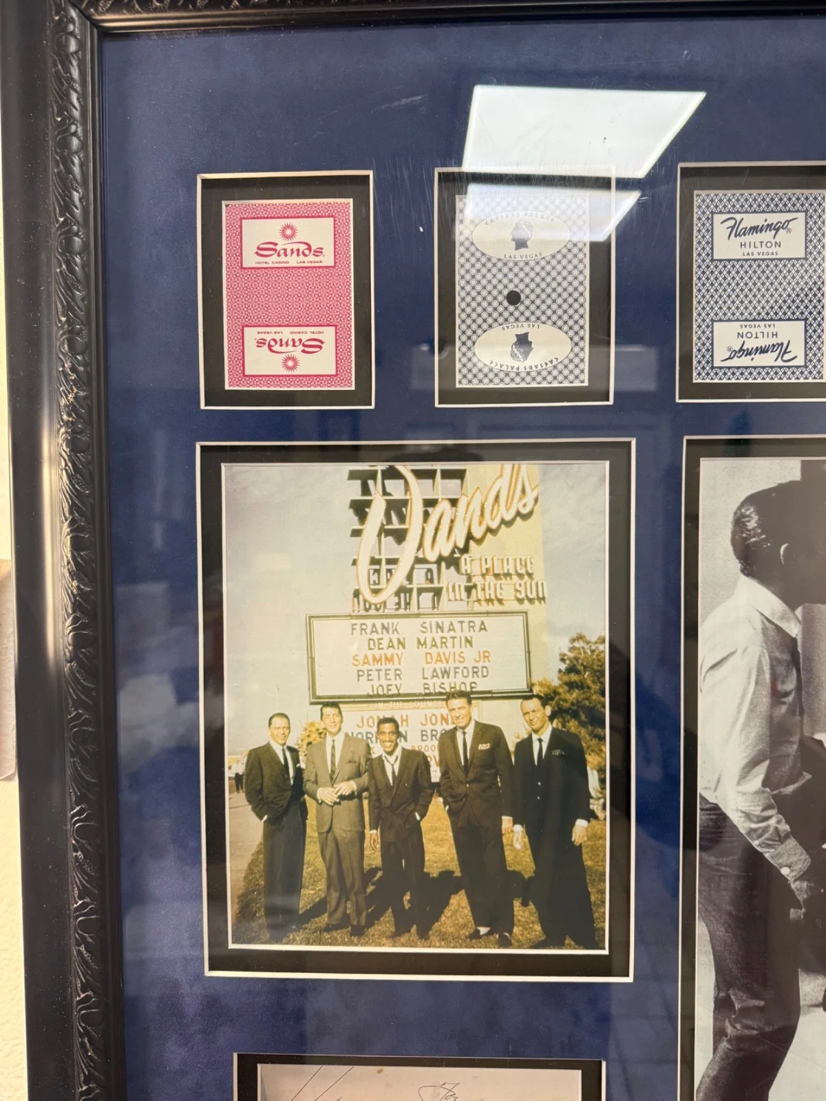 Frank Sinatra Rat Pack Autographs Dean Martin Sammy Davis Jr Lawford Vegas, image 4