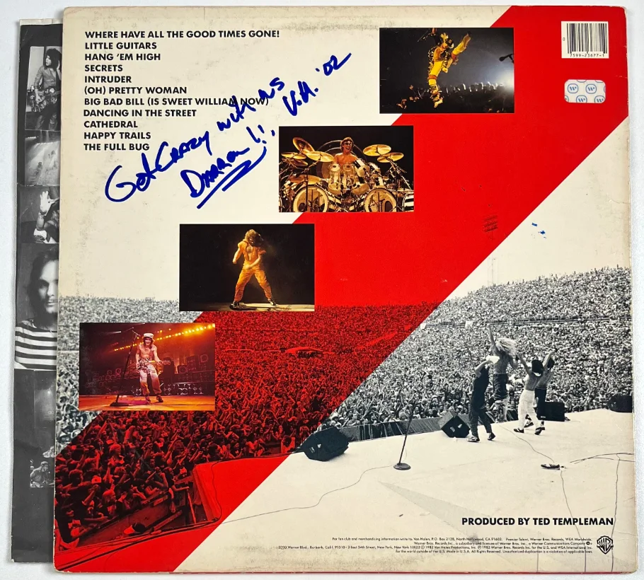 Van Halen Group Signed "Diver Down" Album (4 Sigs) (Beckett/BAS Authentication), image 2
