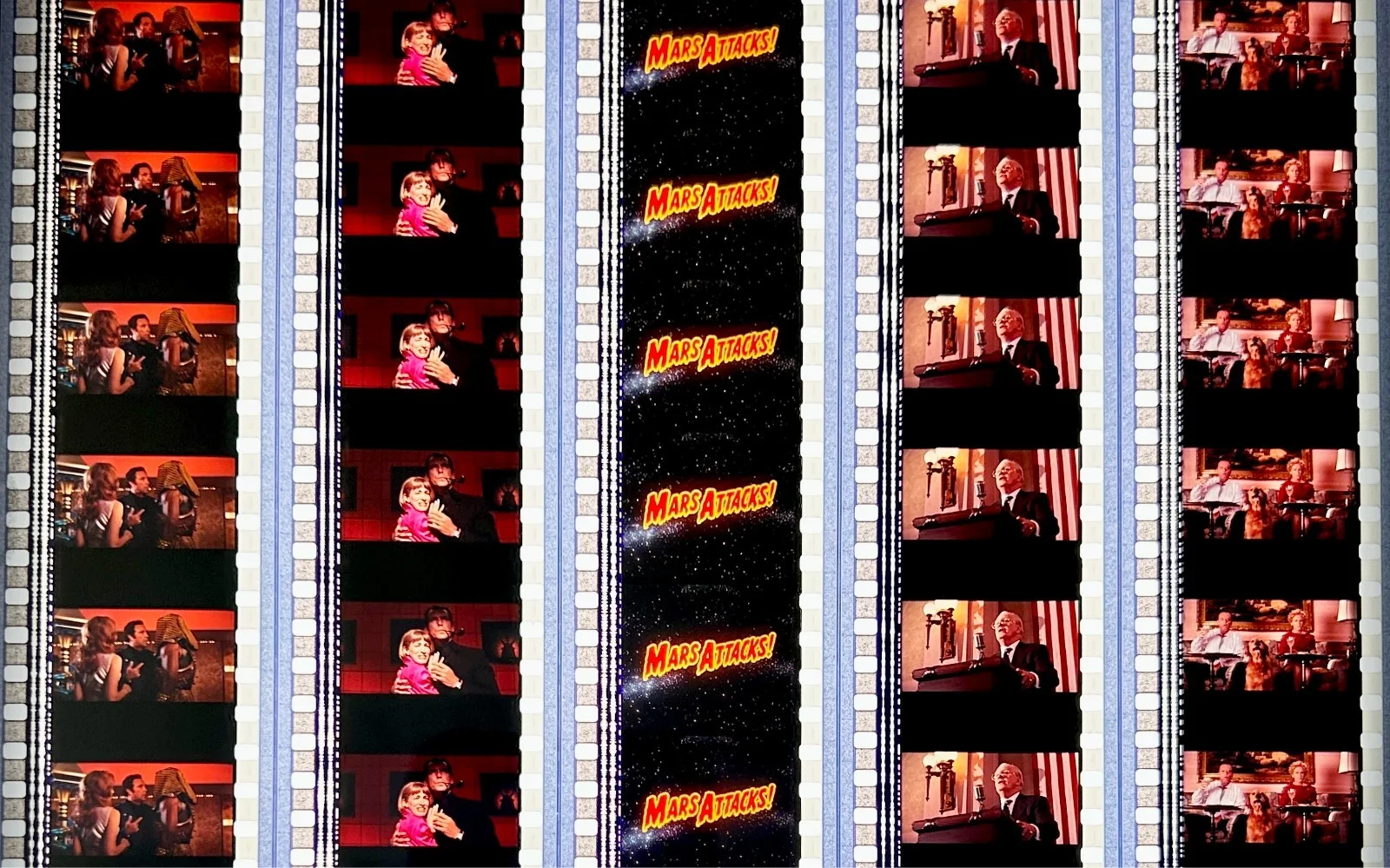 Tim Burton's Mars Attacks! 1996 Very Rare Unmounted Genuine 35mm Film Cells, image 4