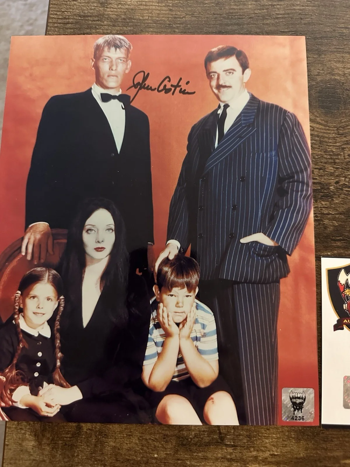 JOHN ASTIN — JOHN ASTIN as GOMEZ ADDAMS SIGNED 8X10 PHOTO "THE ADDAMS FAMILY" With MMC COA