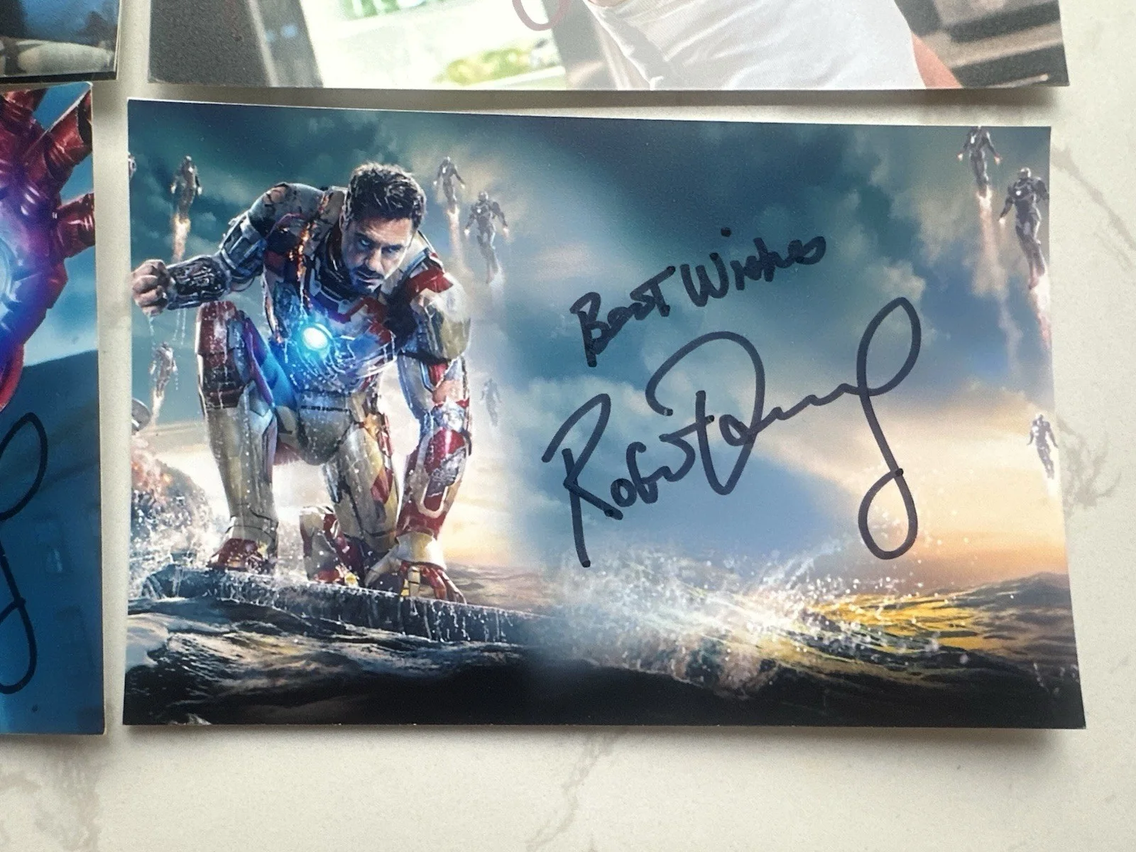 Robert Downey Jr — 4x Robert Downey Jr. signed photo 6x4 official autopen signature iron man, изображение 4