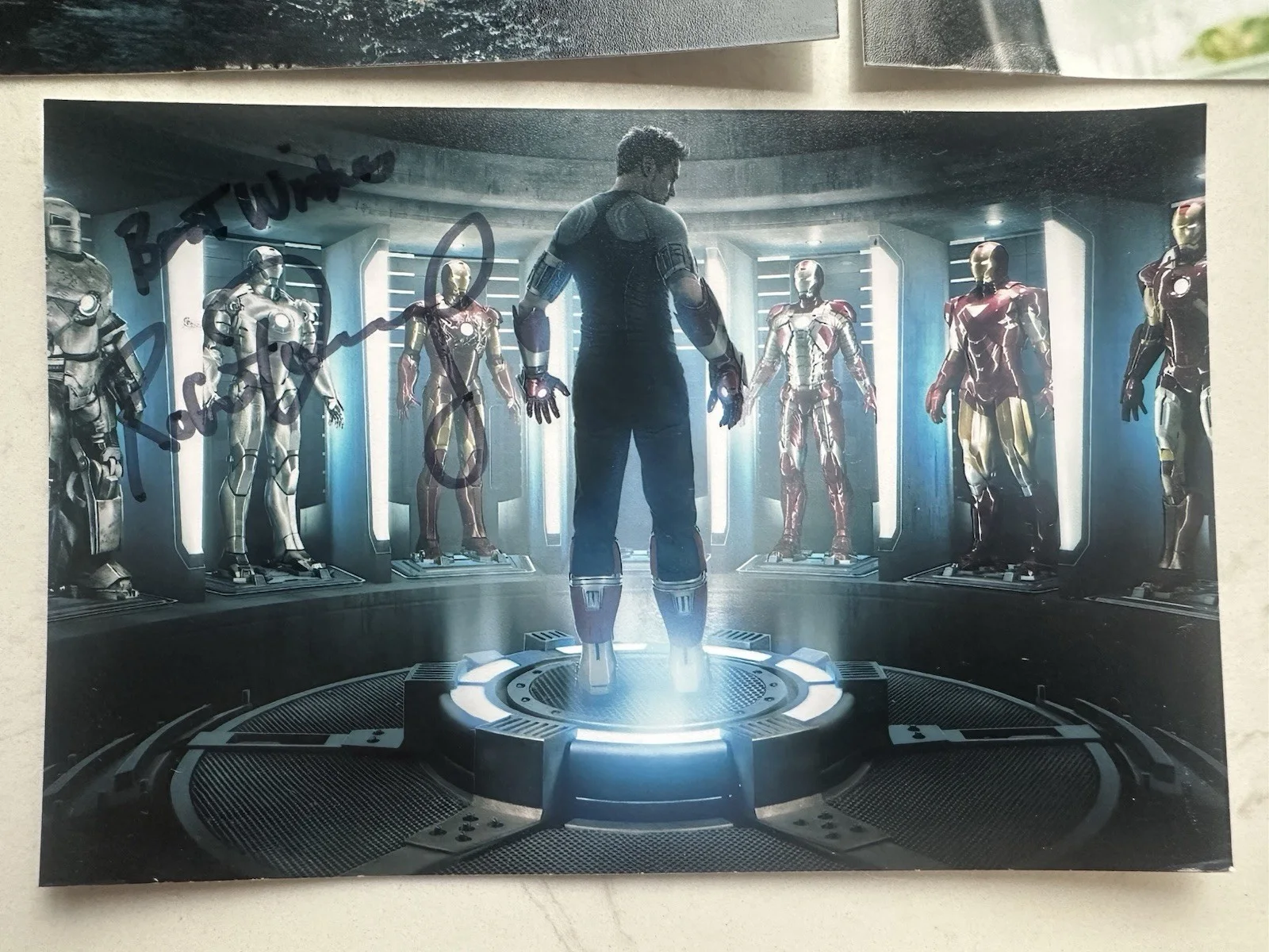 Robert Downey Jr — 3x Robert Downey Jr. signed photo 6x4 official autopen signature iron man, image 2