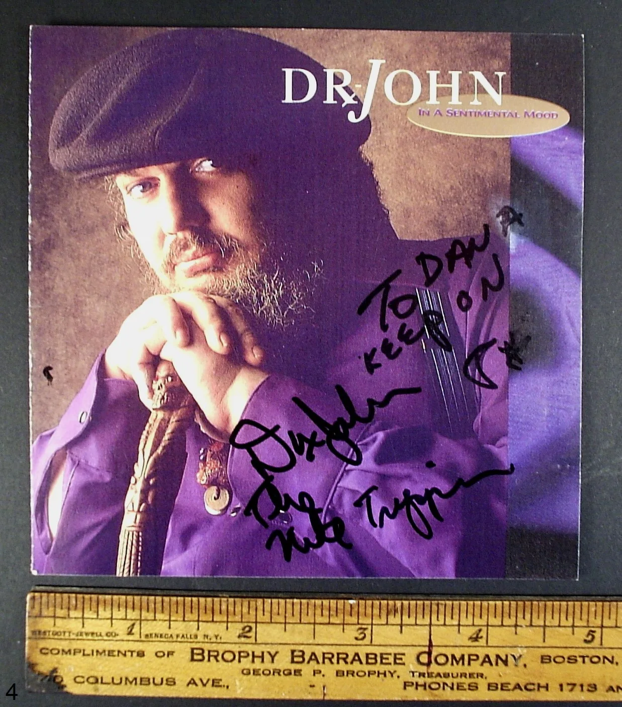 Dr John — Dr John The Nite Tripper Signed CD Insert Mac Rebennack, изображение 4