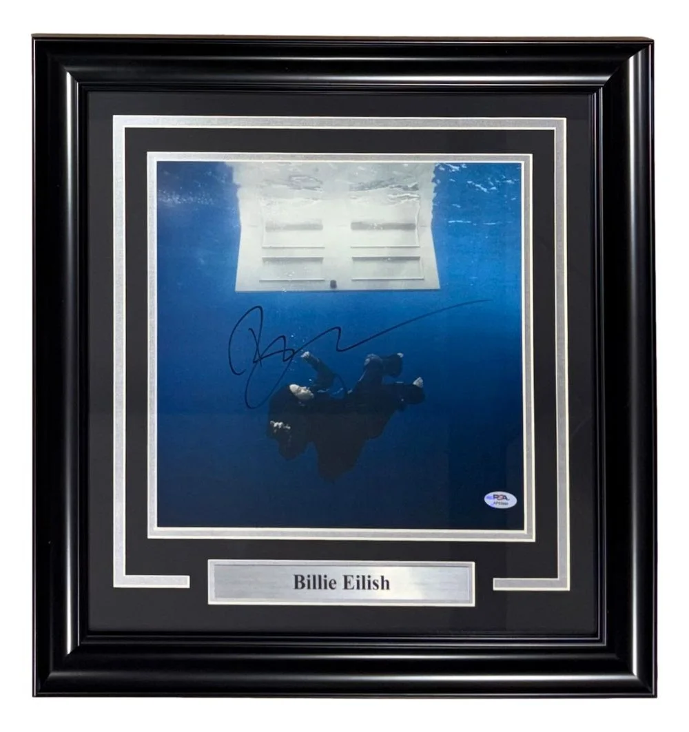Billie Eilish — Billie Eilish Signed Framed 12x12 Hit Me Hard And Soft Album Insert PSA/DNA