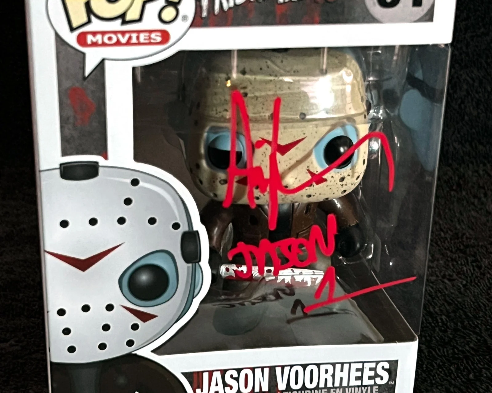 JASON VOORHEES • ARI LEHMAN SIGNED HORROR COA • FUNKO POP FRIDAY THE 13TH, изображение 4