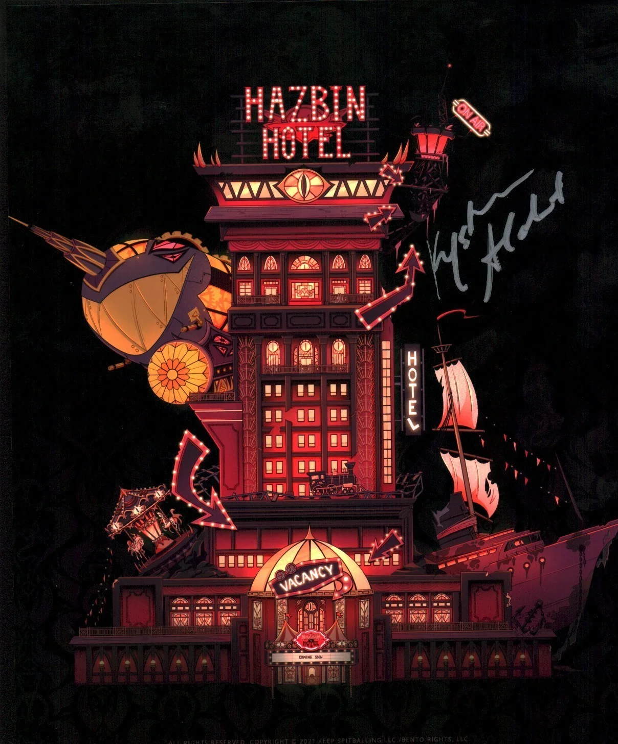 KRYSTINA ALABADO — Krystina Alabado Hazbin Hotel 8x10 Signed Photo JSA Certified Autograph