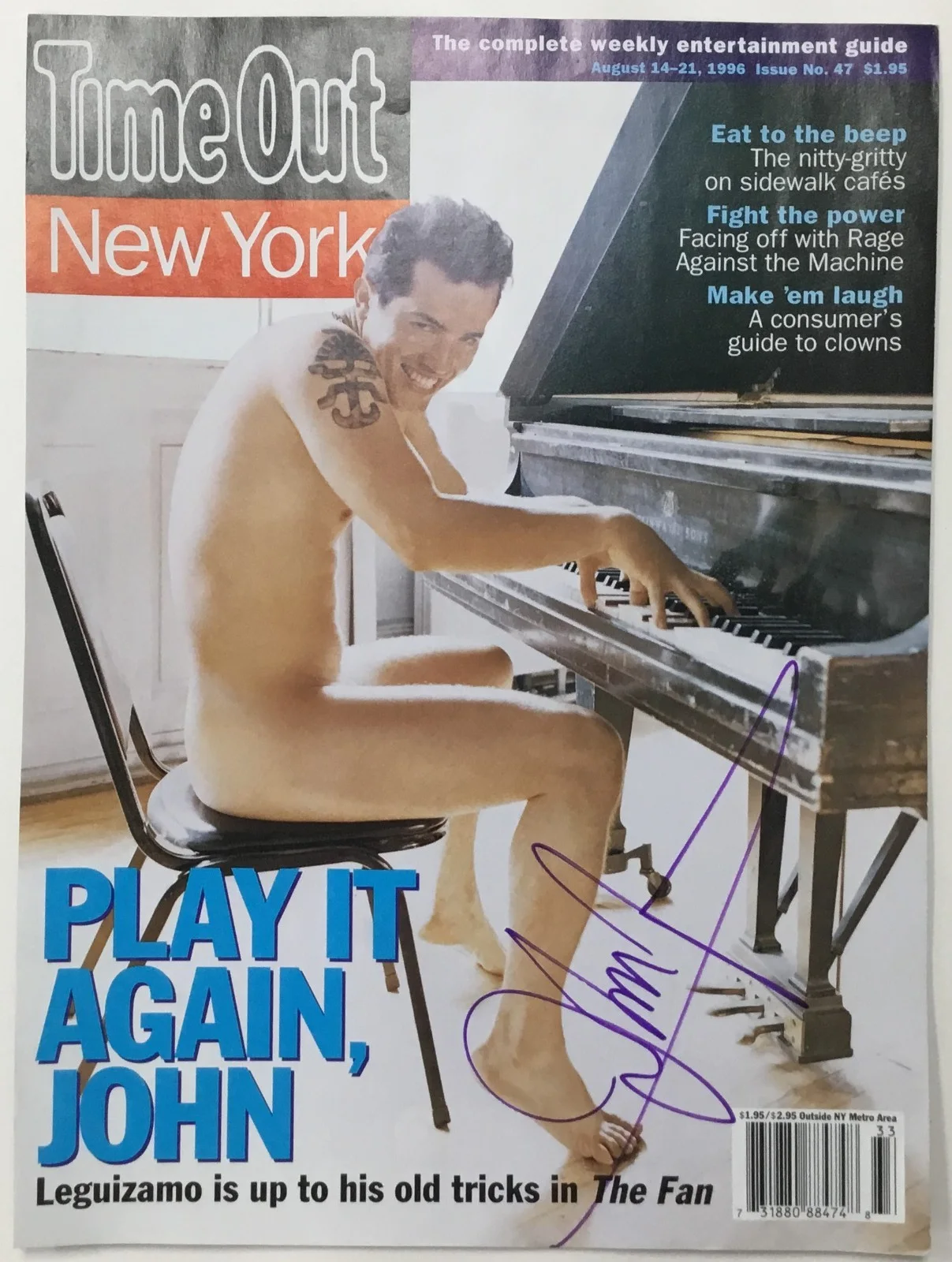 John Leguizamo — John Leguizamo Actor/Comedian Signed Magazine Cover Page