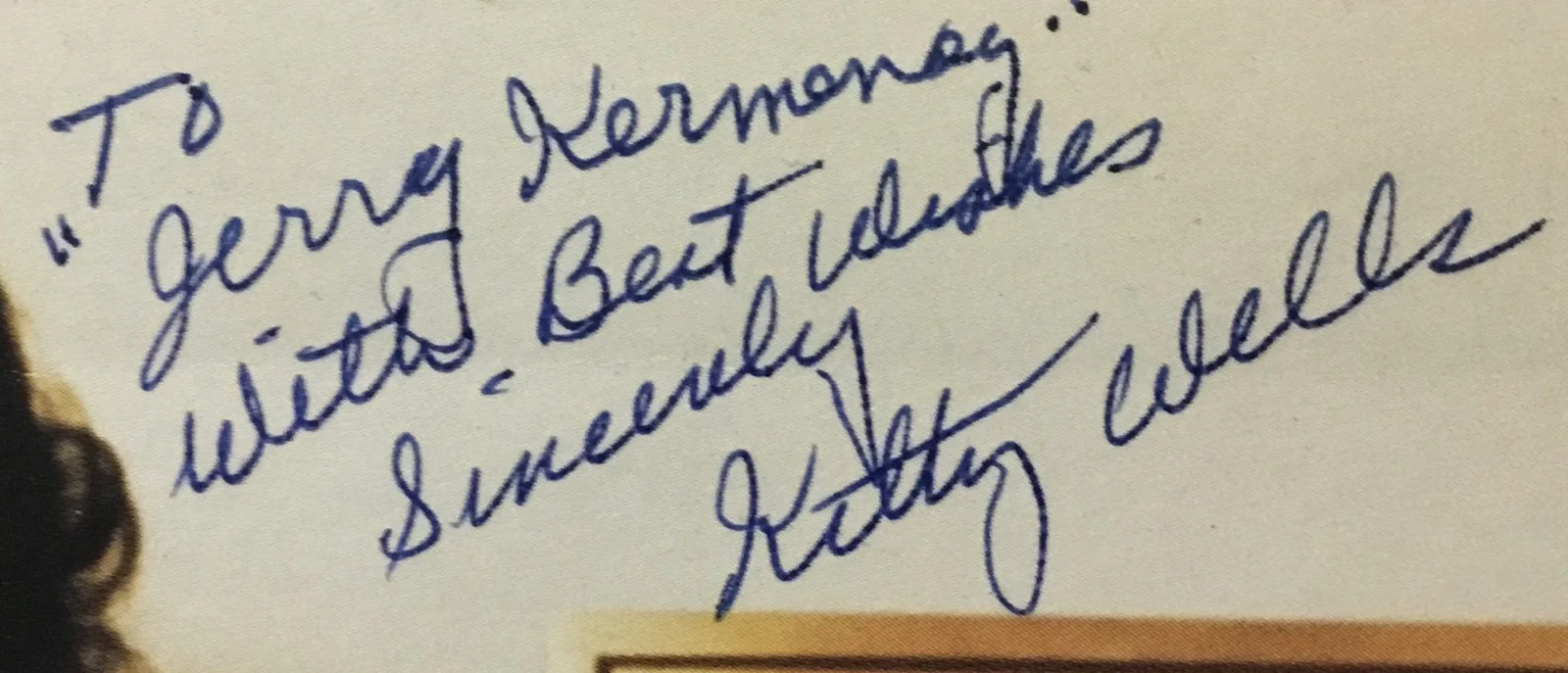 Kitty Wells — Kitty Wells Country Singer Signed 8x10 Color Photograph, image 2