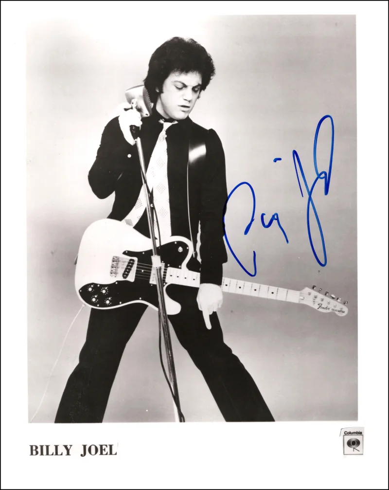 Billy Joel — Billy Joel Signed Autograph 8x10 Original Promo Photo Photograph w/ JSA COA