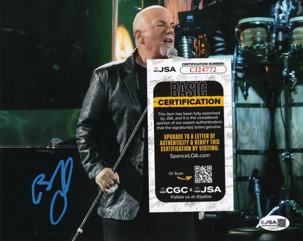Billy Joel — Billy Joel Signed Autograph 8x10 Photo Photograph - 52nd Street Icon w/ JSA COA, изображение 2