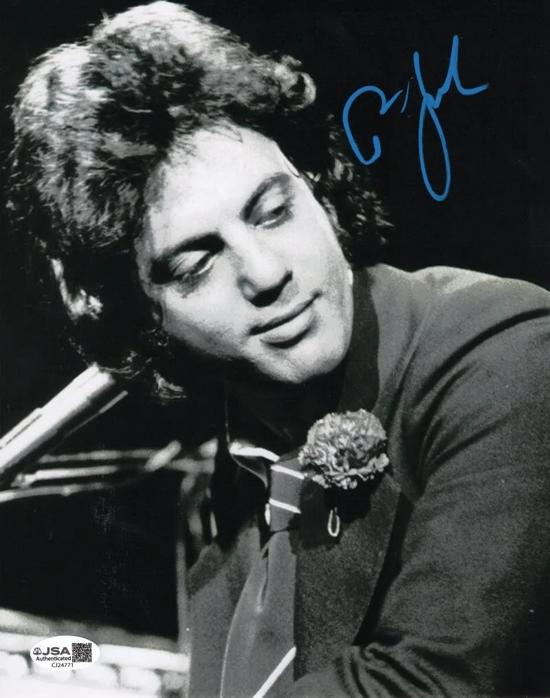 Billy Joel — Billy Joel Signed Autograph 8x10 Photo Photograph - The Stranger Icon w/ JSA COA