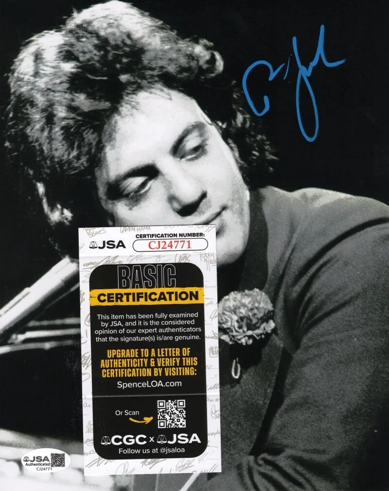 Billy Joel — Billy Joel Signed Autograph 8x10 Photo Photograph - The Stranger Icon w/ JSA COA, изображение 2