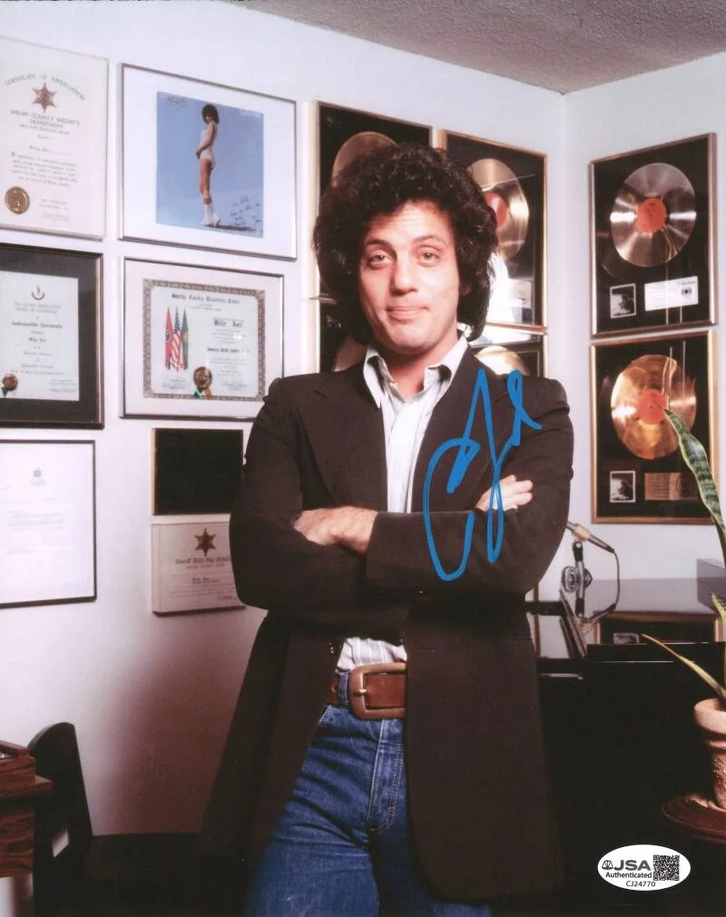 Billy Joel — Billy Joel Signed Autograph 8x10 Photo Photograph - Turnstiles Piano Man JSA COA