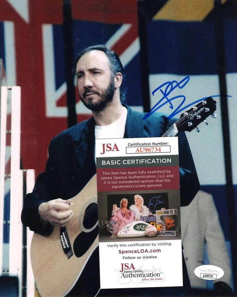Pete Townshend — Pete Townshend The Who Signed Autograph 8x10 Photo - A Quick One w/ JSA COA, image 2