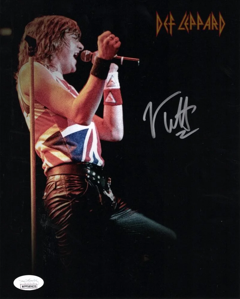 Joe Elliott — Joe Elliott Def Leppard Signed Autograph 8x10 Photo - Hysteria w/ JSA COA