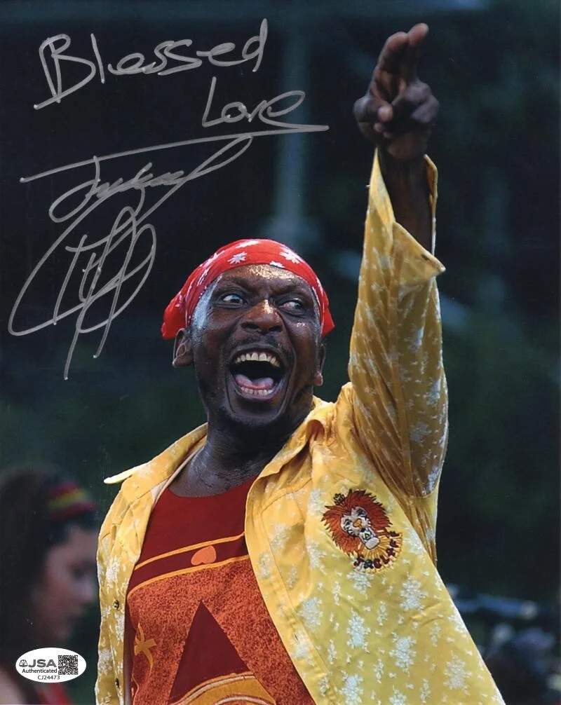 Jimmy Cliff — Jimmy Cliff Signed Autograph 8x10 Photo - Jamician Reggae Guitar Icon JSA COA