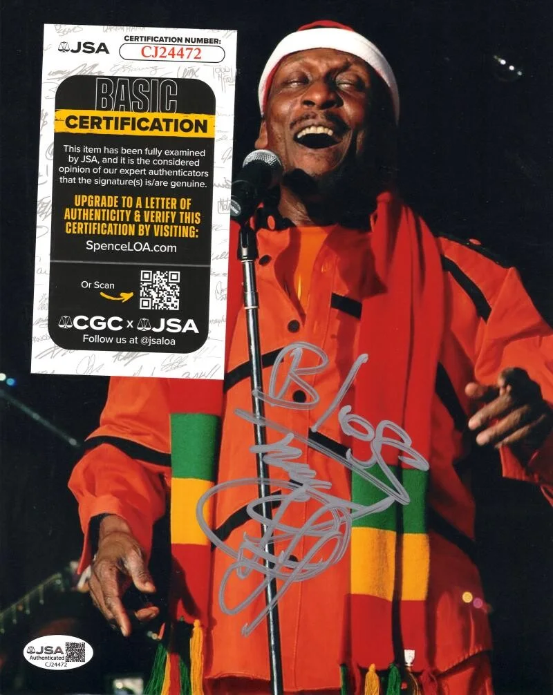 Jimmy Cliff — Jimmy Cliff Signed Autograph 8x10 Photo - Legendary Reggae Guitar Icon JSA COA, image 2