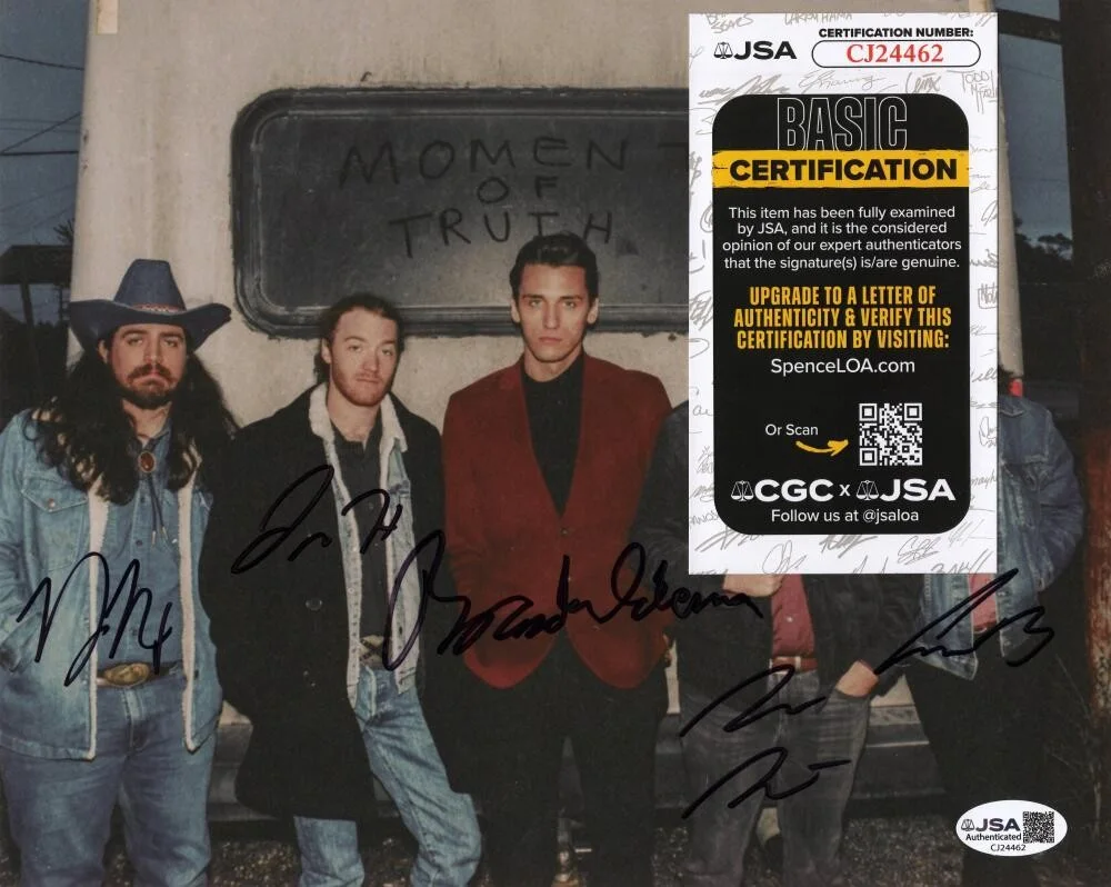 Andrew Bishop, Brandon Coleman, John Hall, Drew Nix, Zach Richel — The Red Clay Strays Band Signed Autograph 8x10 Photo - Brandon Coleman + JSA COA, изображение 2