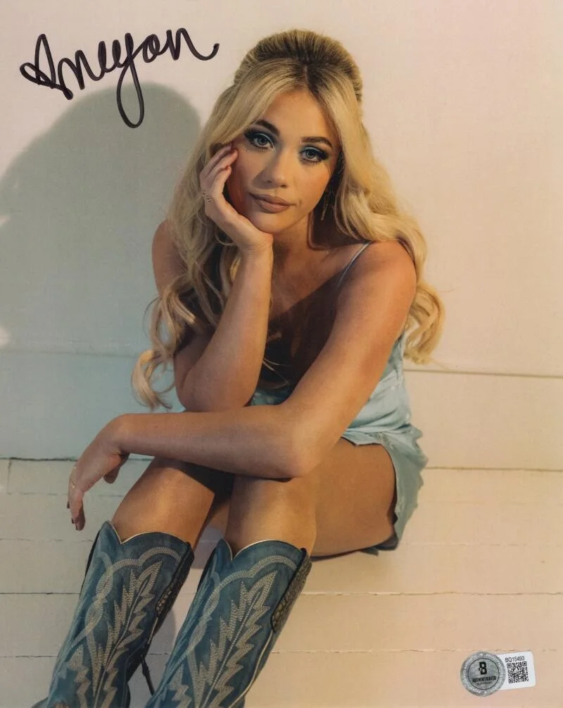 Megan Moroney — Megan Moroney Signed Autograph 8x10 Photo - Sexy Cloud 9 Country Music Star COA
