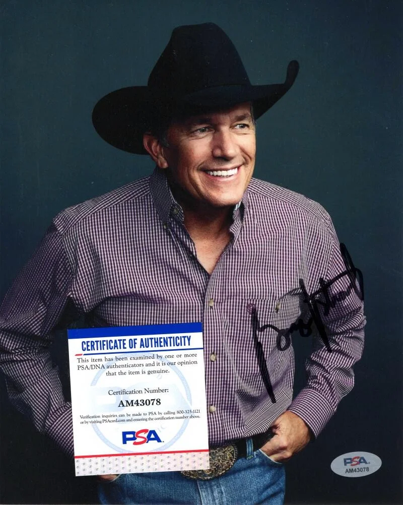 George Strait — George Strait Signed Autograph 8x10 Photo Photograph - Country Music PSA/DNA COA, изображение 2