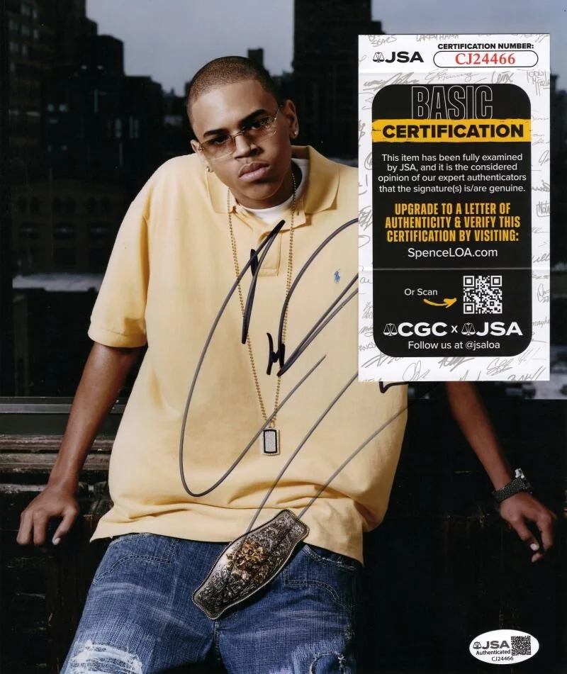 Chris Brown — Chris Brown Signed Autograph 8x10 Photo - Exclusive Graffiti Exclusive JSA COA, изображение 2