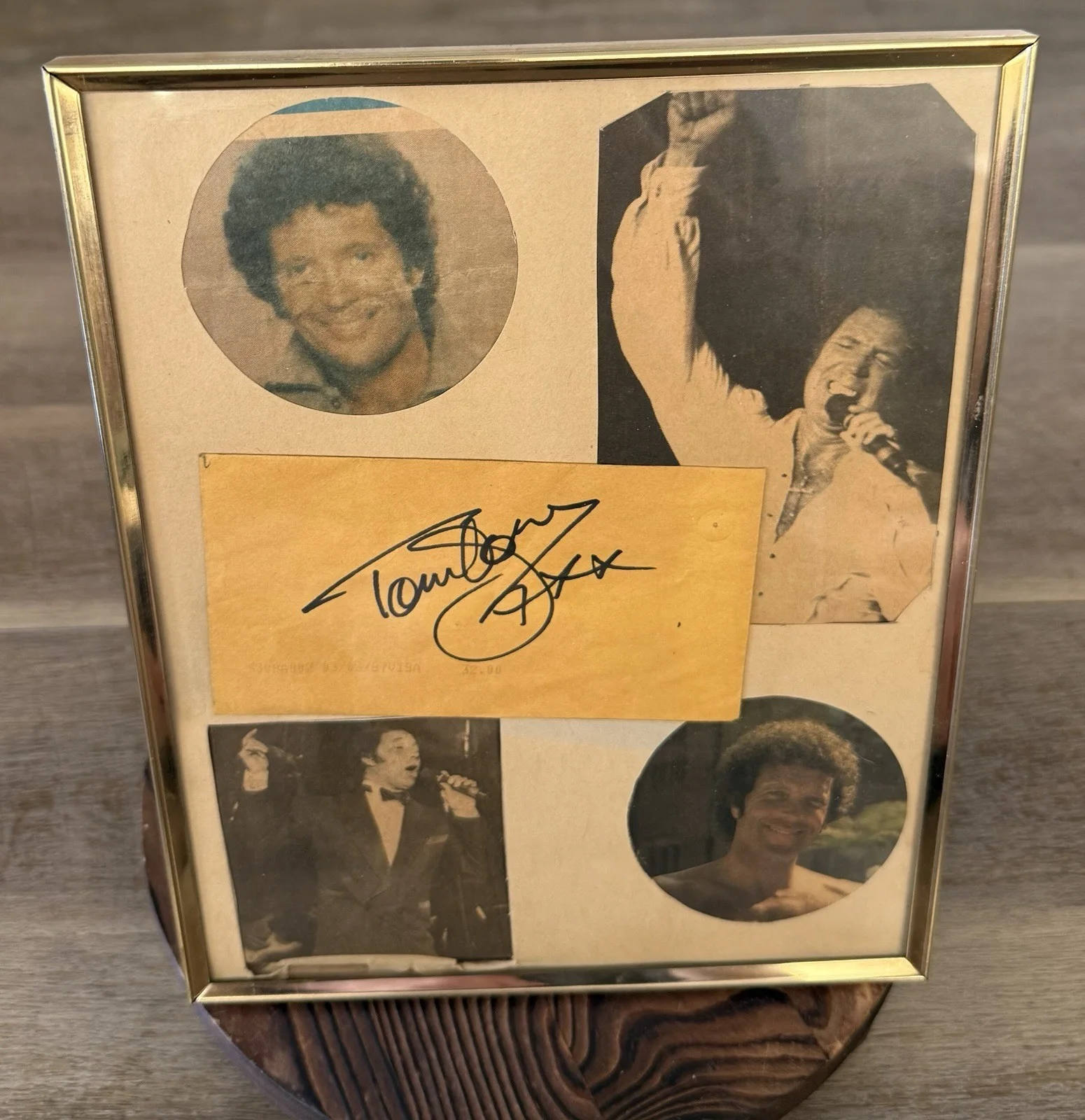 TOM JONES ~ Hand Signed ~ Autographed Receipt & Stub From 1987 ~ York PA Concert, image 3