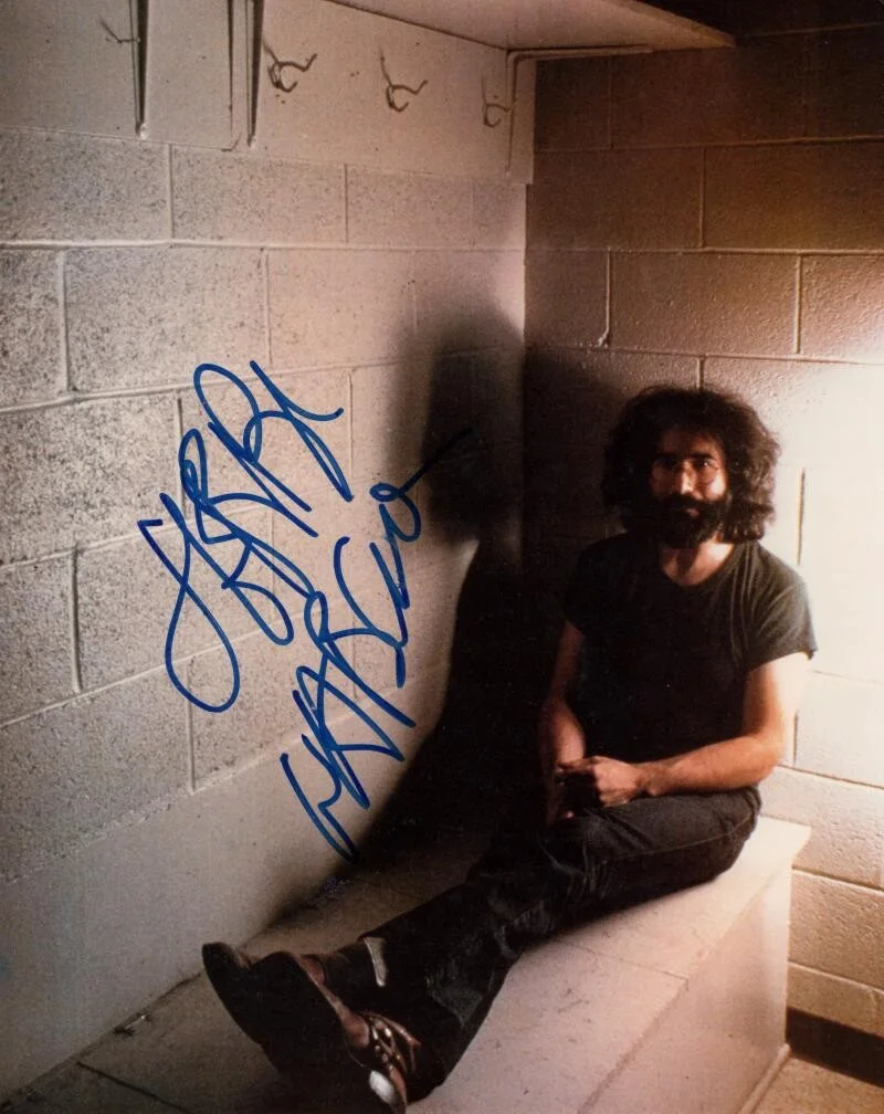 Jerry Garcia — Jerry Garcia Grateful Dead Signed Autograph 8x10 Photo - Live/Dead w/ JSA COA