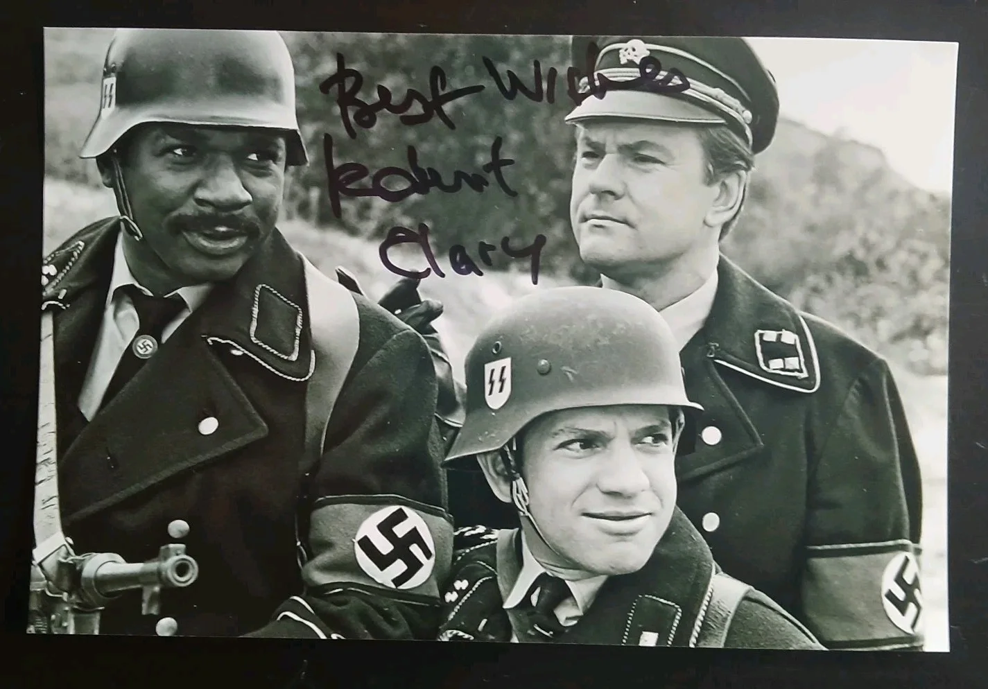 robert clary — robert clary signed 4x6 photo mchale's louis lebeau hogans heroes