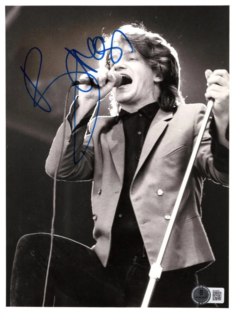 Bono — Bono U2 Signed Autograph 8x10 Photo - The Joshua Tree October Boy w/ Beckett COA