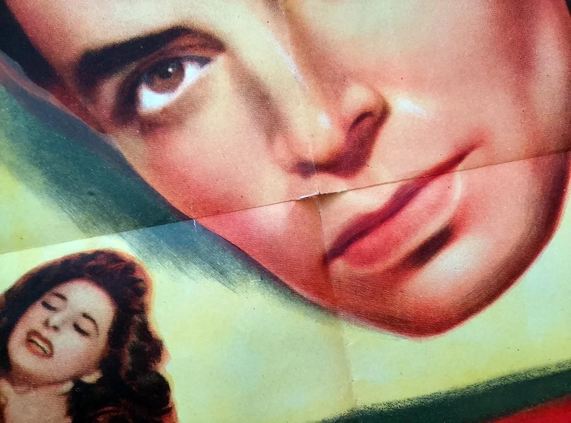 Original 1947 U.S. One-Sheet Movie Poster – Upturned Glass James Mason 27" x 41", изображение 4