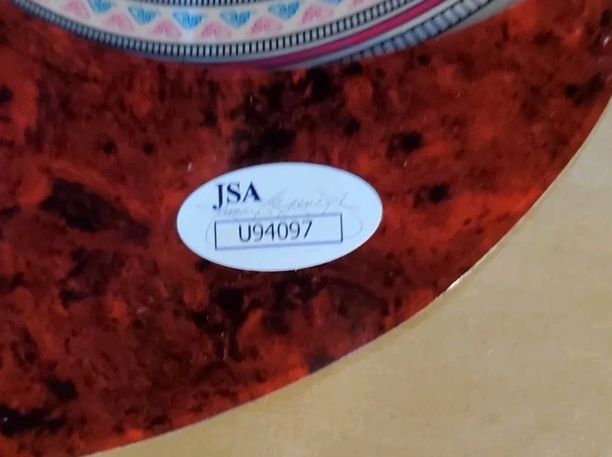 Tommy Chong — NICE Acoustic Tommy Chong Autographed Guitar JSA Music Signed Up In Smoke, image 5