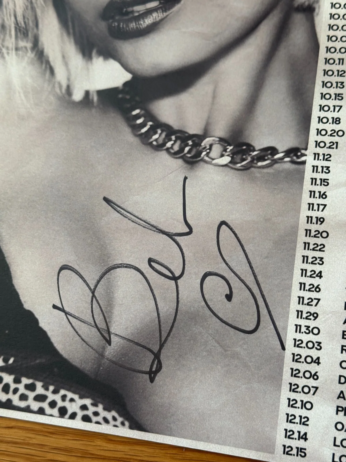 BEBE REXHA Autographed 2019 Original VIP Concert Poster 11" x 17", изображение 2