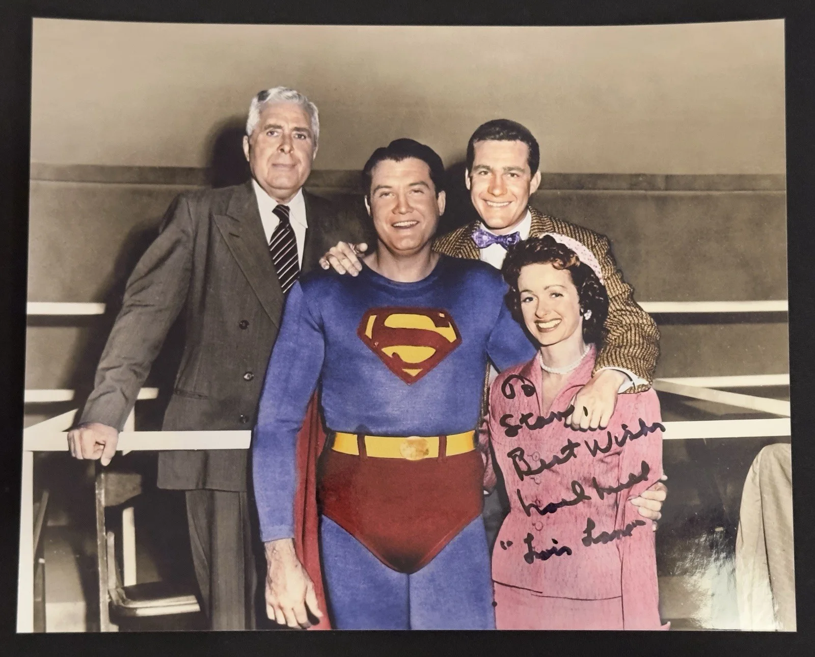 Sharon Sharon Gless & Tyne Daly — Noel Neill Autographed 8x10 Photo - Lois Lane in SUPERMAN (George Reeves)
