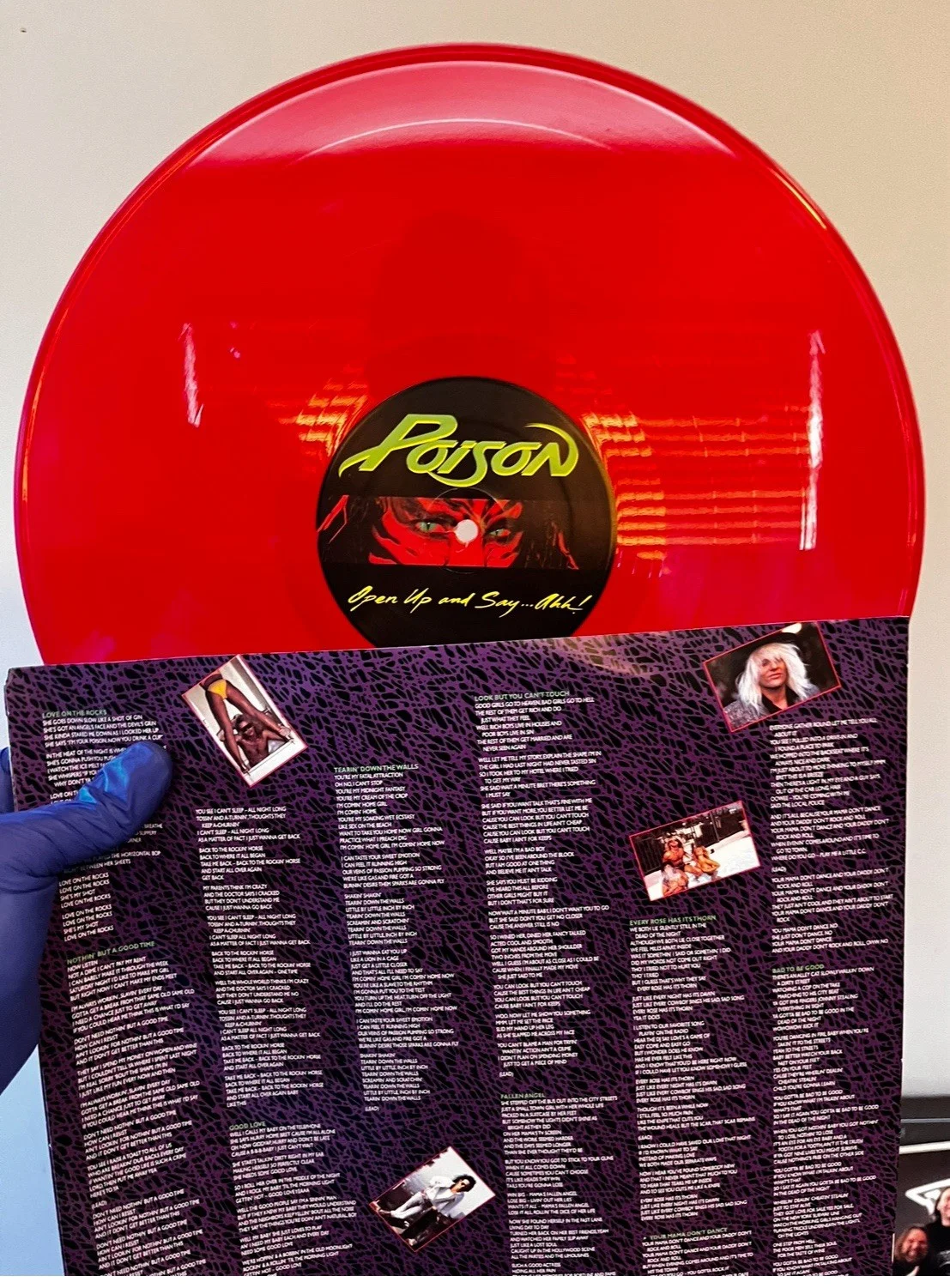 Signed Poison Open Up And Say Ahh Album 30th Anniversary Vinyl Limite Edition, изображение 3