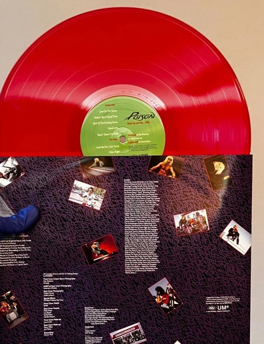 Signed Poison Open Up And Say Ahh Album 30th Anniversary Vinyl Limite Edition, изображение 4
