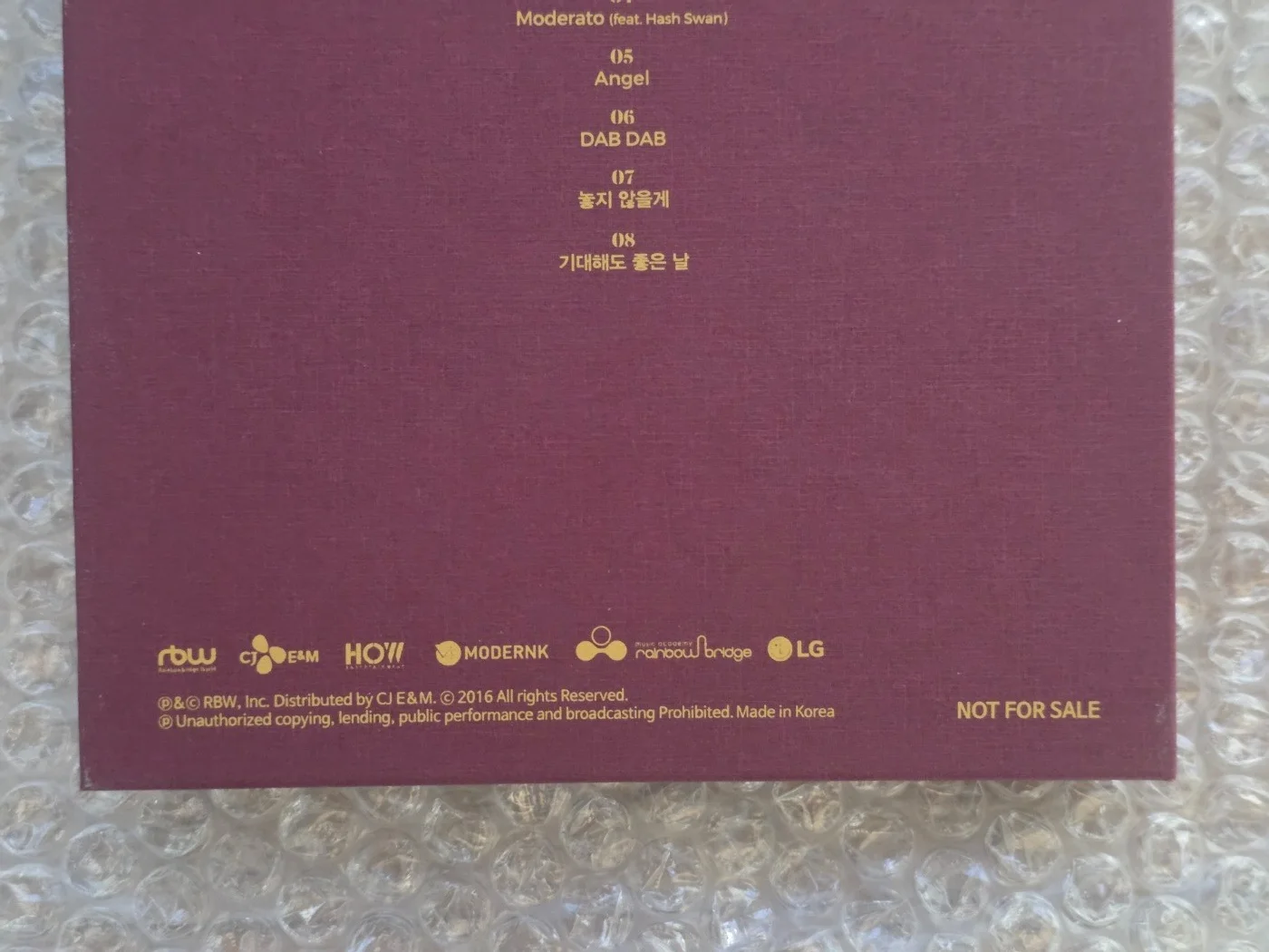 MAMAMOO MEMORY Promo Album Autographed Hand Signed, image 2