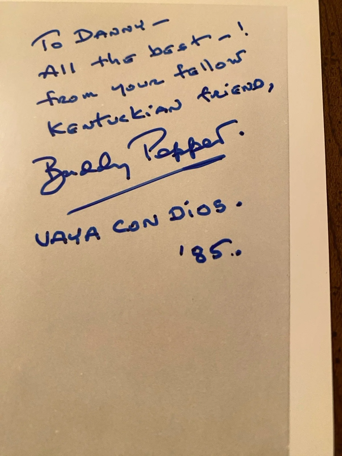 Buddy Pepper Signed Autographed Photo With COA Vaya Con Dios Pillow Talk, image 4