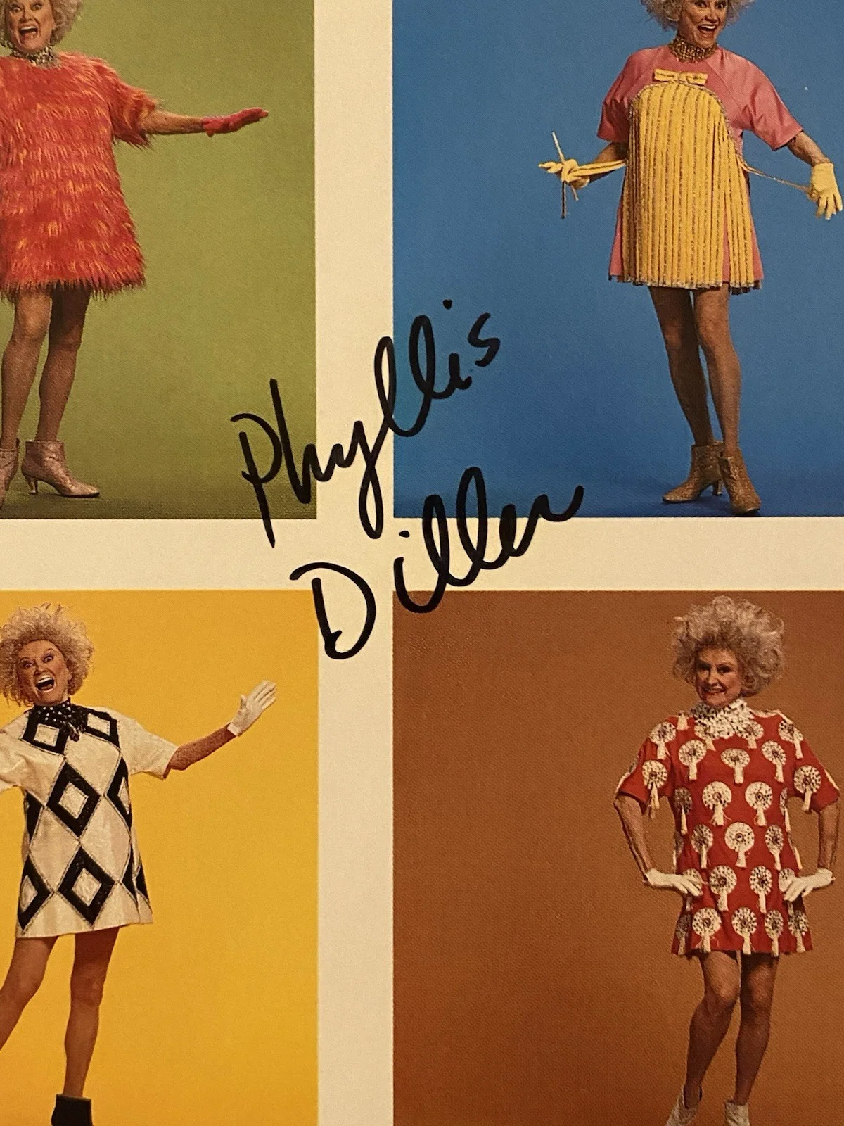 Phyllis Diller — Phyllis Diller Signed Autographed Cool Photo With COA The Phyllis Diller Show, image 2