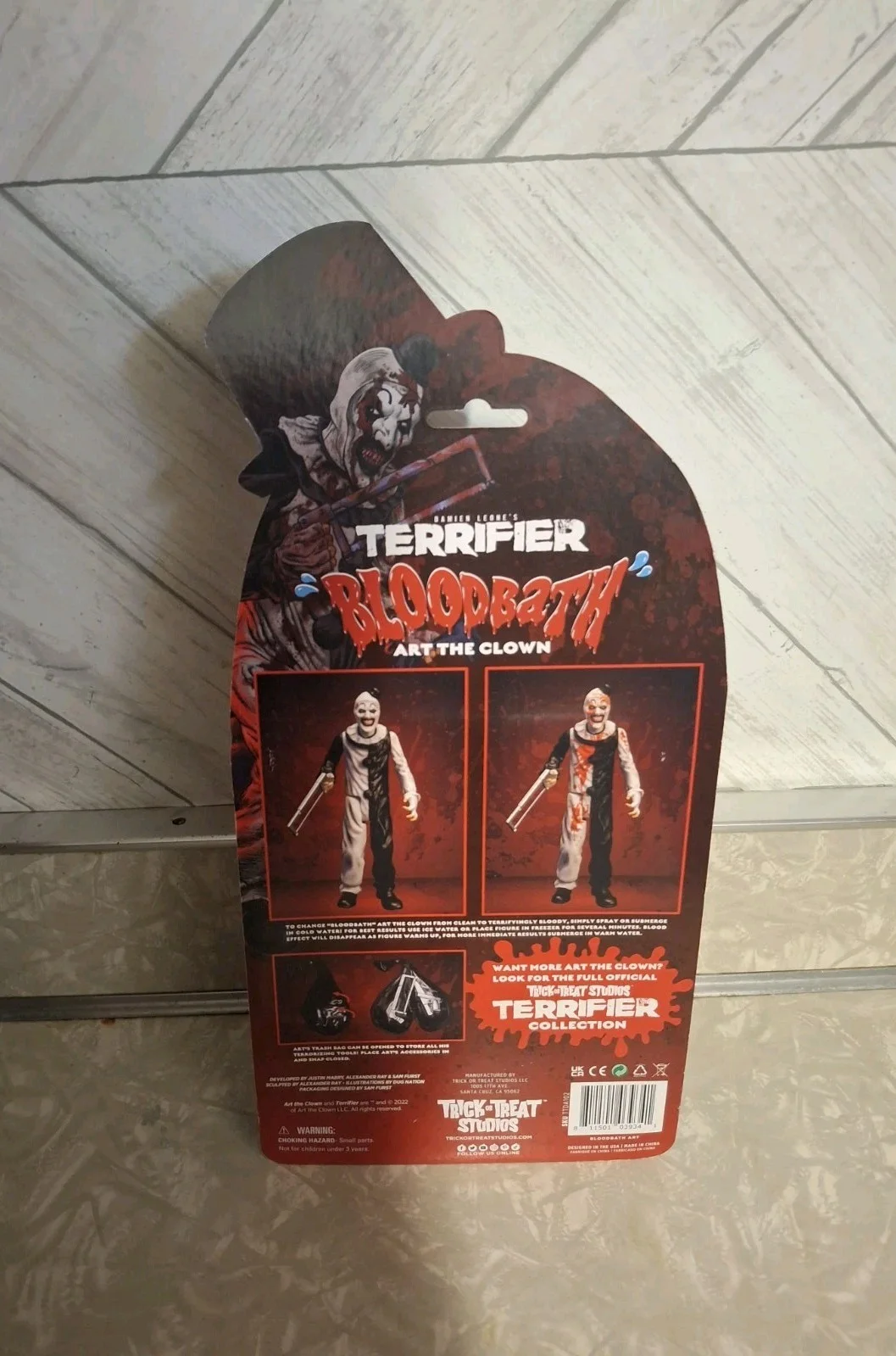 DAVID HOWARD THORNTON & DAMIEN Signed TERRIFIER ART THE CLOWN BLOODBATH FIGURE, изображение 2