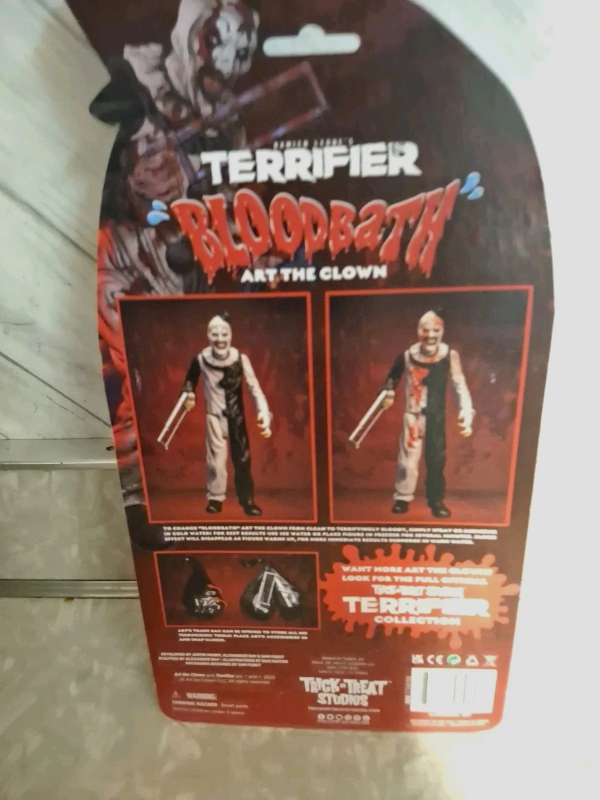 DAVID HOWARD THORNTON & DAMIEN Signed TERRIFIER ART THE CLOWN BLOODBATH FIGURE, изображение 3