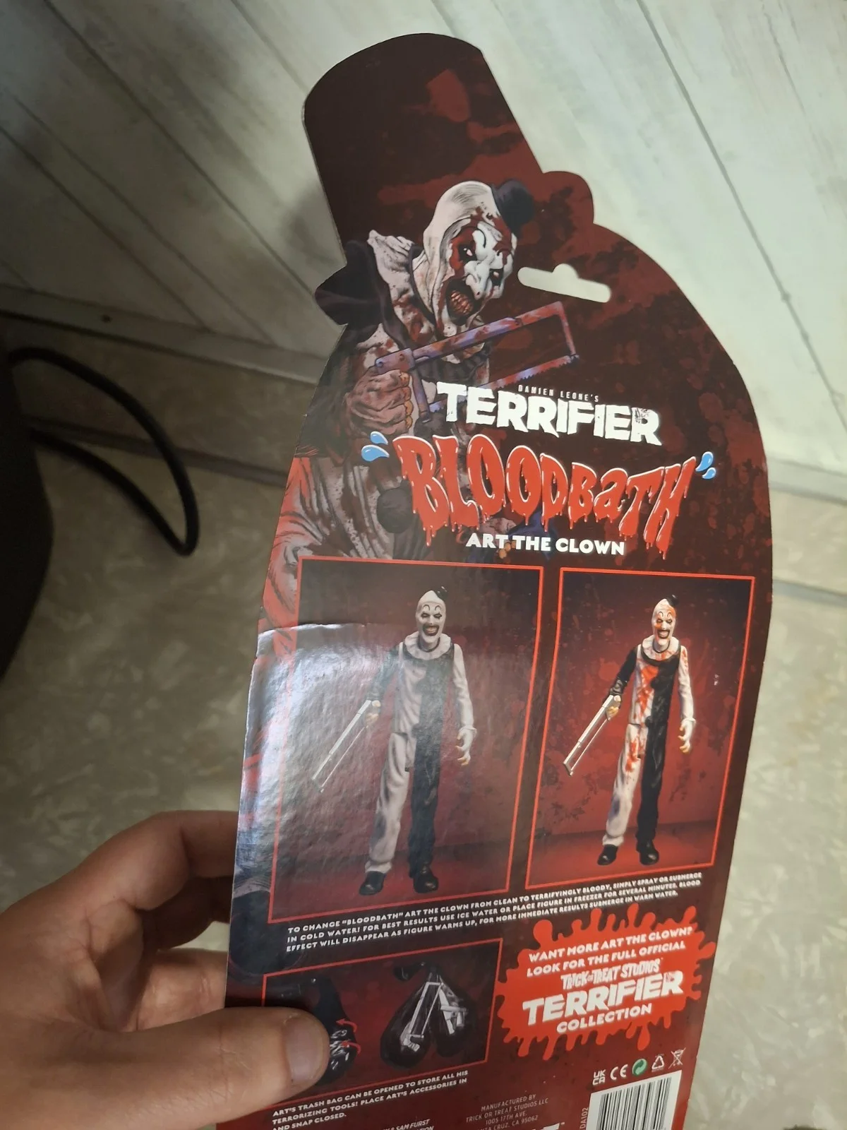 DAVID HOWARD THORNTON & DAMIEN Signed TERRIFIER ART THE CLOWN BLOODBATH FIGURE, изображение 5