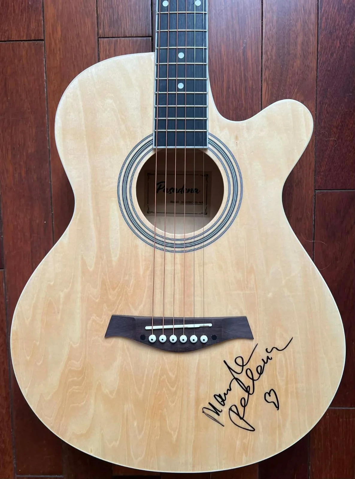 Maryla Rodowicz Signed Autographed Acoustic Guitar w/COA, image 4