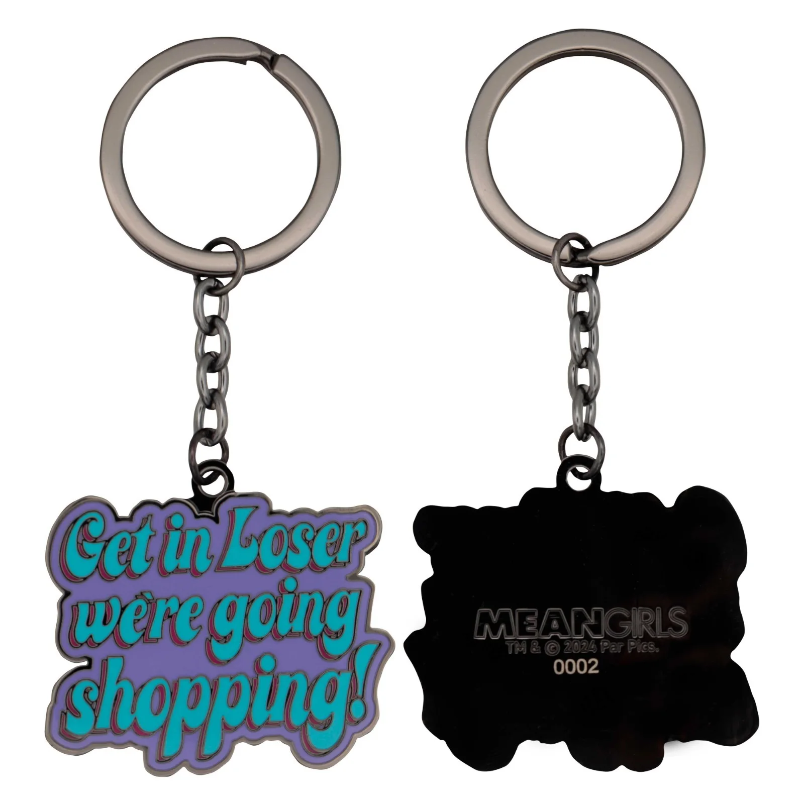 Mean Girls Limited Edition “We’re Going Shopping” Enamel Metal Keyring, image 2
