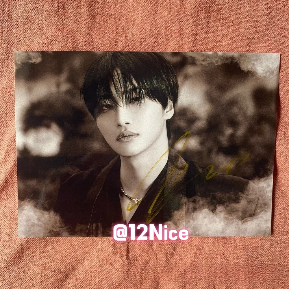 ATEEZ Seonghwa Autographed Photo Golden Hour Part4 4*6 Collection 2026 #Nice, изображение 3
