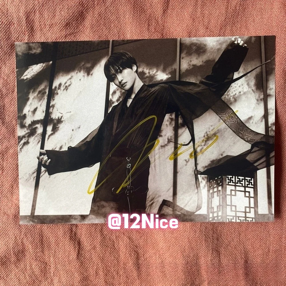 ATEEZ Seonghwa Autographed Photo Golden Hour Part4 4*6 Collection 2026 #Nice, изображение 4