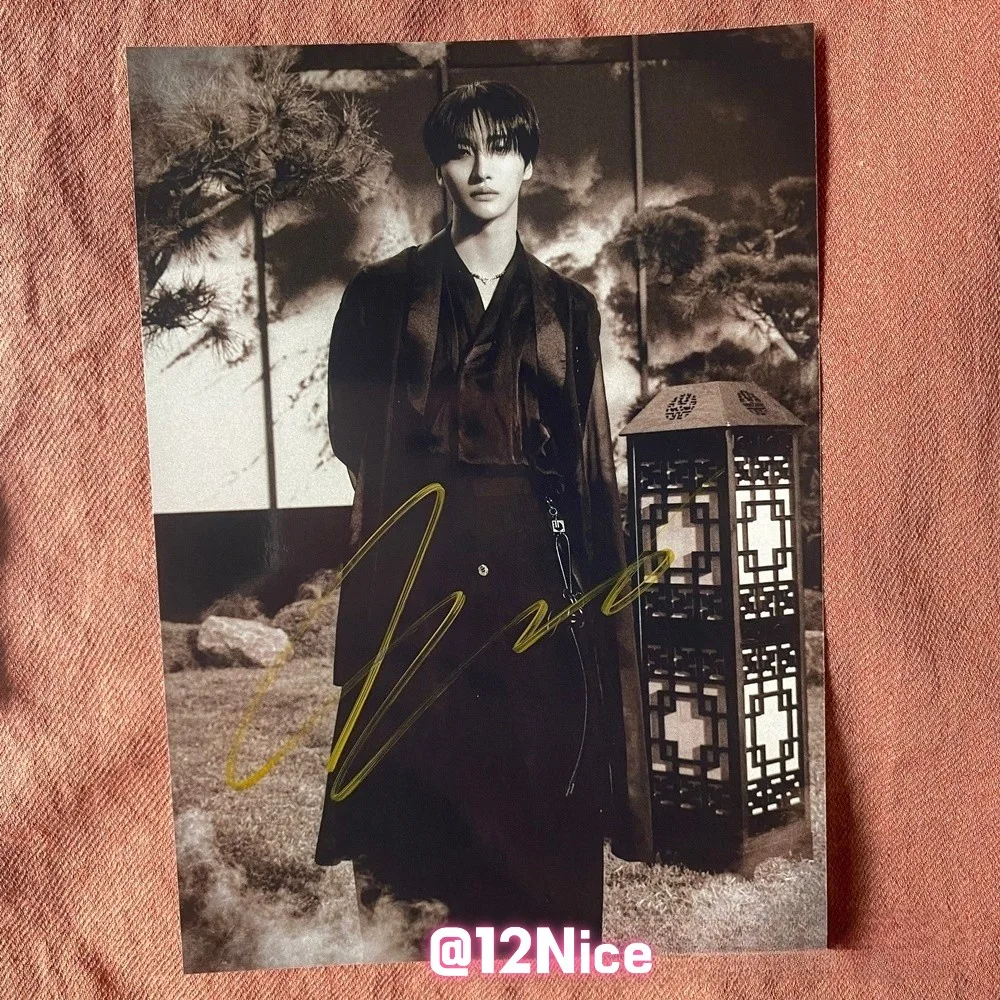 ATEEZ Seonghwa Autographed Photo Golden Hour Part4 4*6 Collection 2026 #Nice, изображение 5