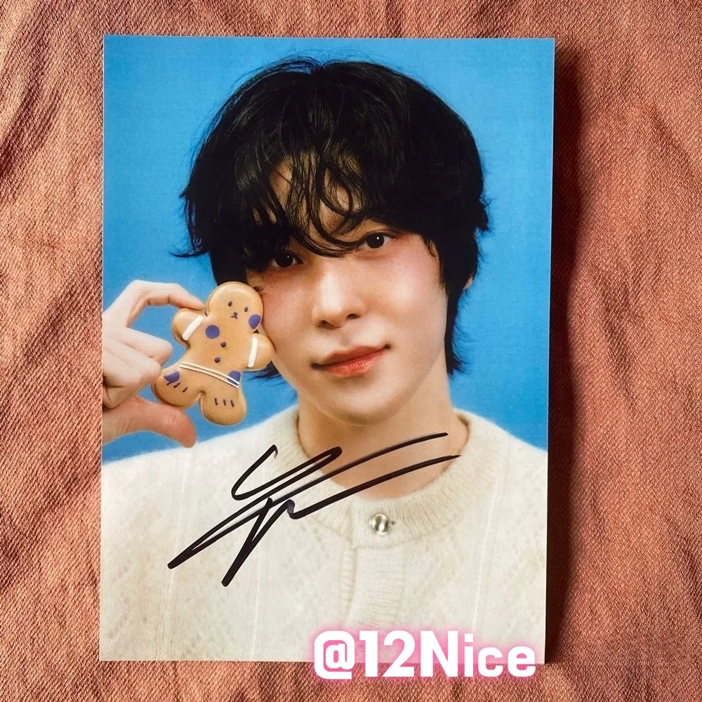 ATEEZ ateez Autographed Group Photo 4*6 K-POP Collection Gifts 2026A #Nice, изображение 4