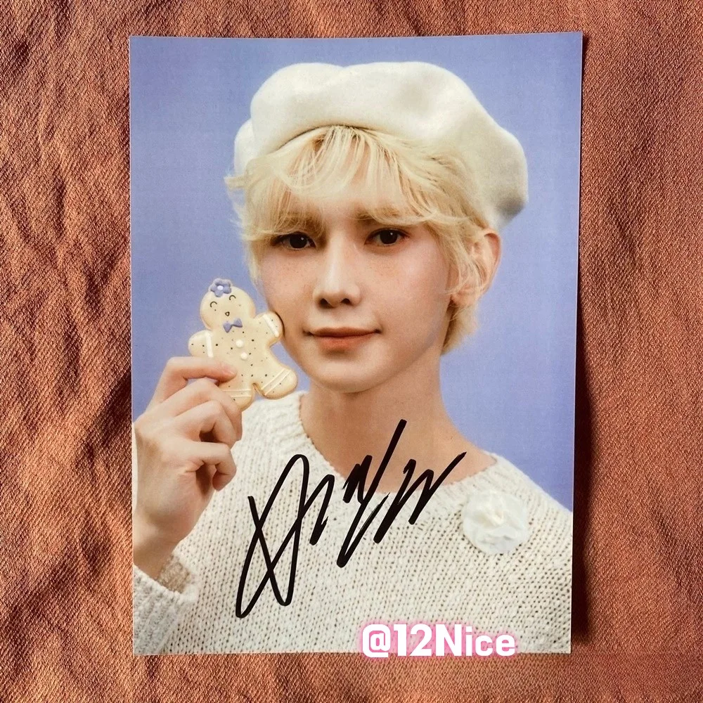 ATEEZ ateez Autographed Group Photo 4*6 K-POP Collection Gifts 2026A #Nice, изображение 5