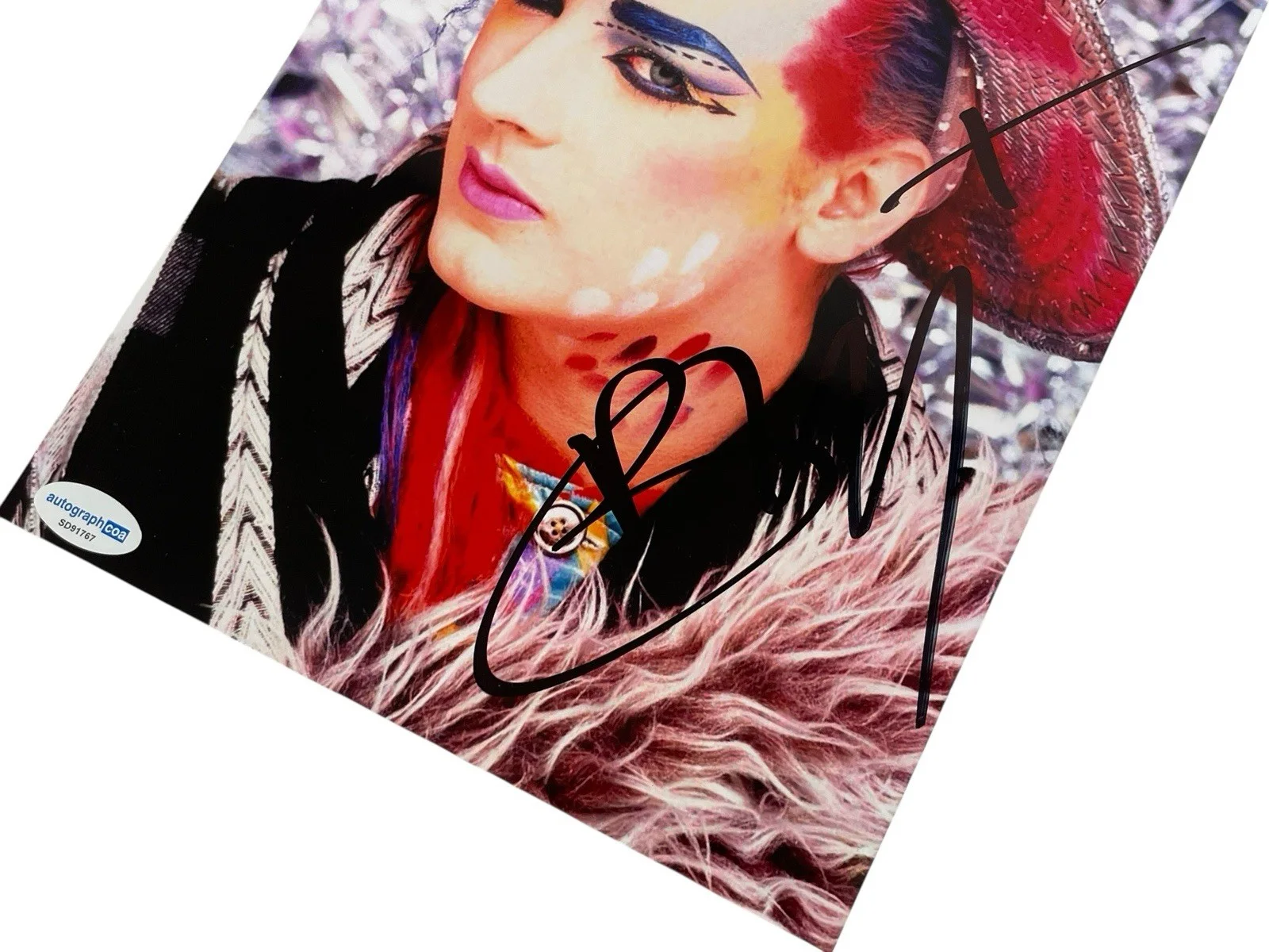 Boy George (Culture Club) Autographed Signed 8x10 Photo – ACOA Certified 🎙️, изображение 3